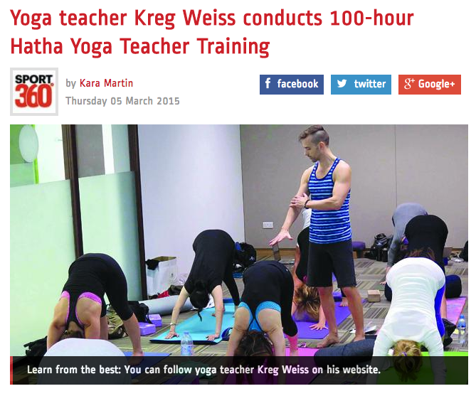 Yoga teacher Kreg Weiss conducts 100-hour Hatha Yoga Teacher Training 2017