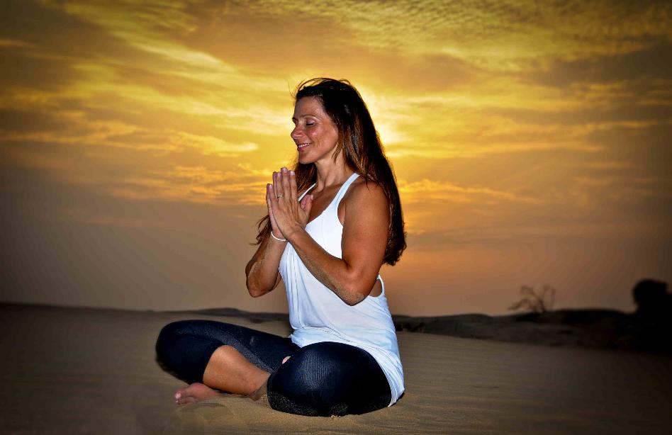 Andree Clement IYOG Yoga  for Cyclists Dubai 