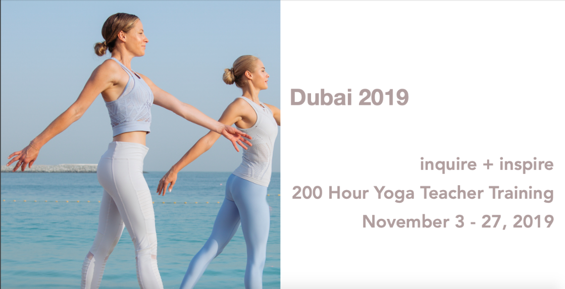 Erica Blitz Dubai 200hr Yoga Teacher Training 2019