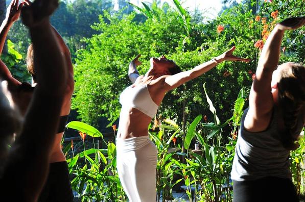 Yoga at Gaia Retreat Center Ubud Bali